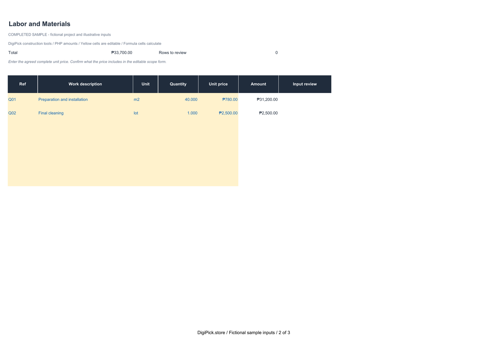 Construction Quotation Kit - Image 3