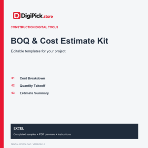 BOQ & Cost Estimate Kit