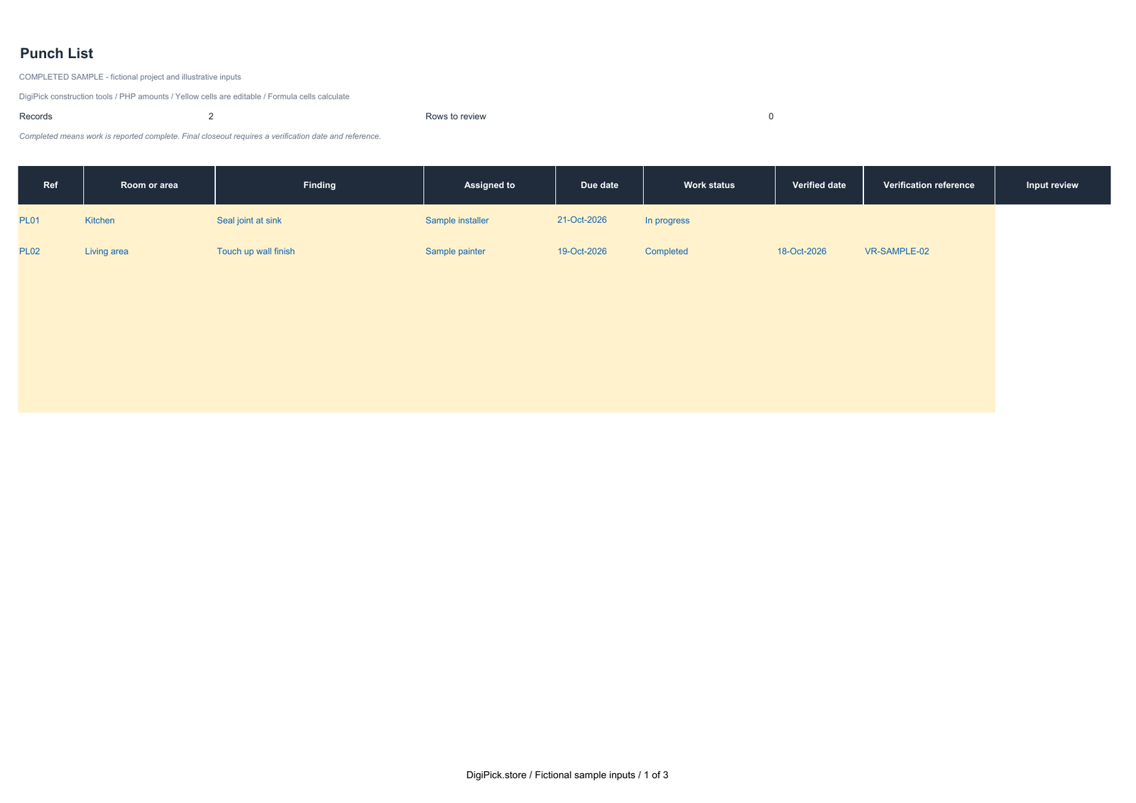 Site Punch List Kit - Image 2