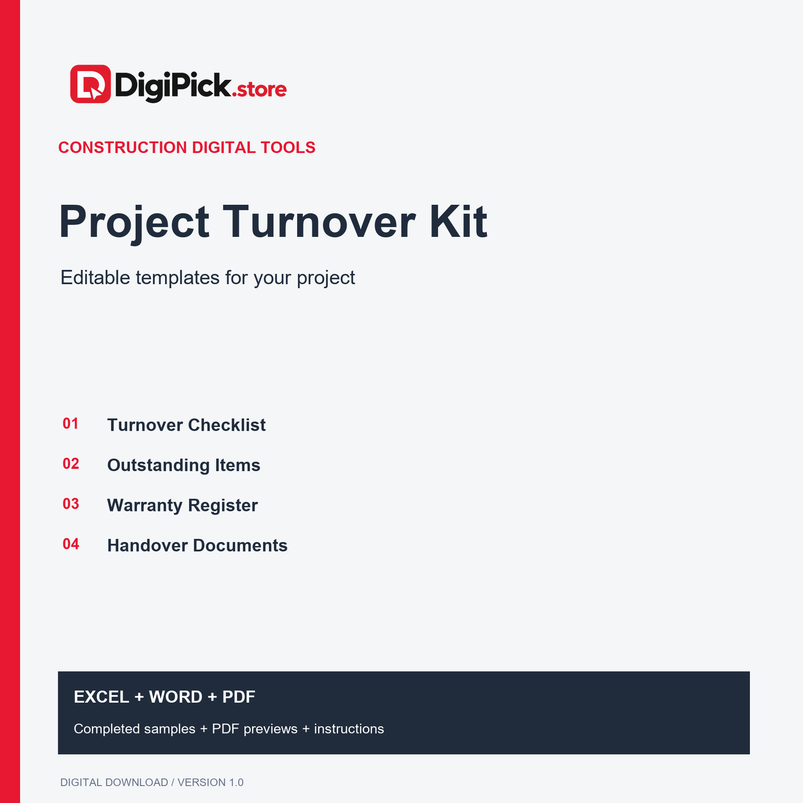 Project Turnover Kit
