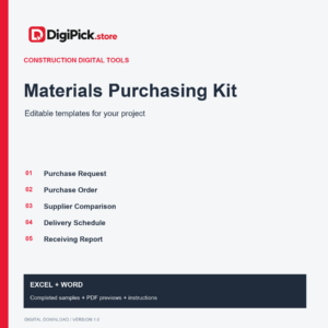 Materials Purchasing Kit