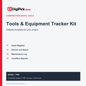 Tools & Equipment Tracker Kit