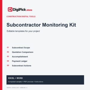 Subcontractor Monitoring Kit