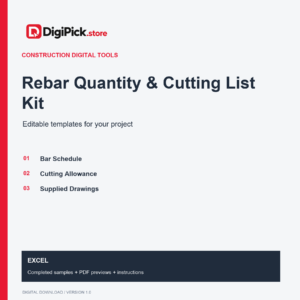 Rebar Quantity & Cutting List Kit