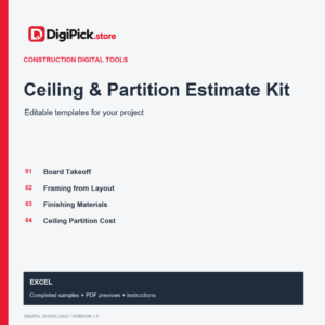 Ceiling & Partition Estimate Kit