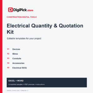 Electrical Quantity & Quotation Kit