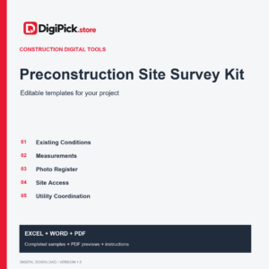 Preconstruction Site Survey Kit