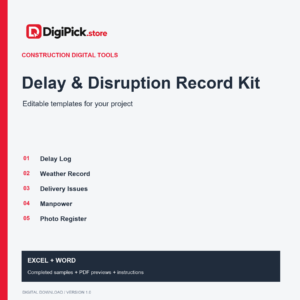 Delay & Disruption Record Kit