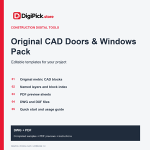 Original CAD Doors & Windows Pack