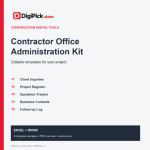 Contractor Office Administration Kit