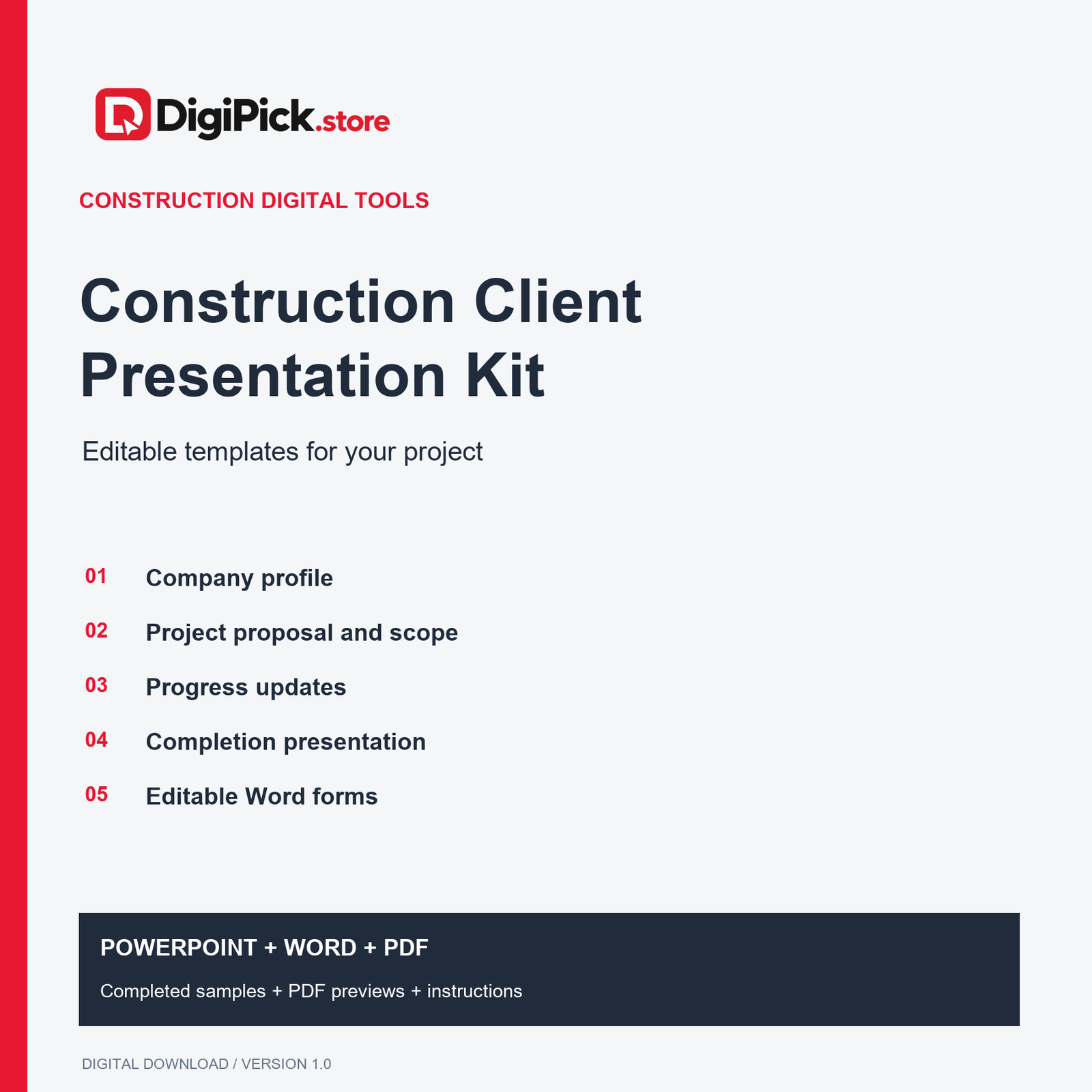 Construction Client Presentation Kit