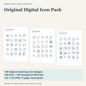 Original Digital Icon Pack - original DigiPick digital product cover
