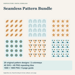 Seamless Pattern Bundle - original DigiPick digital product cover
