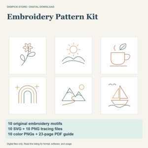 Embroidery Pattern Kit - original DigiPick digital product cover