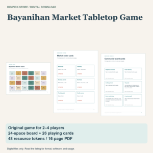 Bayanihan Market Tabletop Game - original DigiPick digital product cover