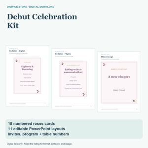 Debut Celebration Kit - original DigiPick digital product cover