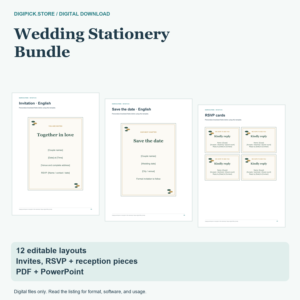 Wedding Stationery Bundle - original DigiPick digital product cover
