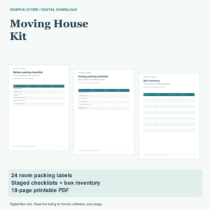 Moving House Kit - original DigiPick digital product cover