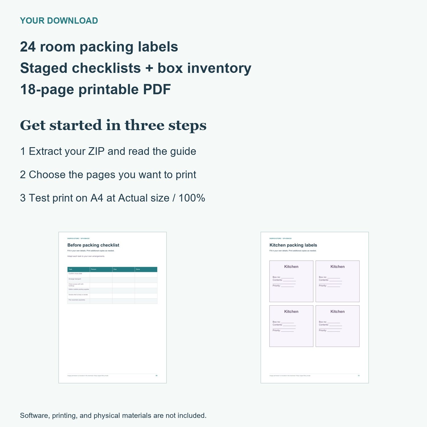 Moving House Kit - actual included file preview