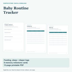 Baby Routine Tracker - original DigiPick digital product cover