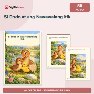 Si Dodo at ang Nawawalang Itik - 50-Page Filipino Storybook (A4 PDF) - original DigiPick digital product cover