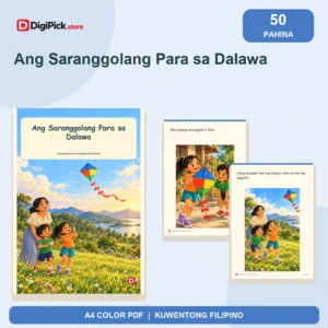 Ang Saranggolang Para sa Dalawa - 50-Page Filipino Storybook (A4 PDF) - original DigiPick digital product cover