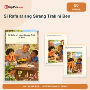 Si Rafa at ang Sirang Trak ni Ben - 50-Page Filipino Storybook (A4 PDF) - original DigiPick digital product cover