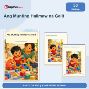 Ang Munting Halimaw na Galit - 50-Page Filipino Storybook (A4 PDF) - original DigiPick digital product cover