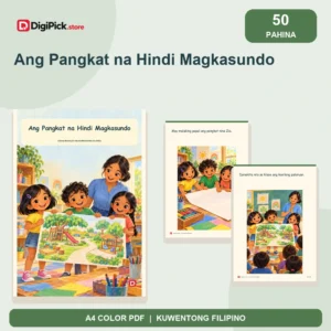 Ang Pangkat na Hindi Magkasundo - 50-Page Filipino Storybook (A4 PDF) - original DigiPick digital product cover