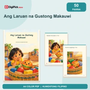 Ang Laruan na Gustong Makauwi - 50-Page Filipino Storybook (A4 PDF) - original DigiPick digital product cover