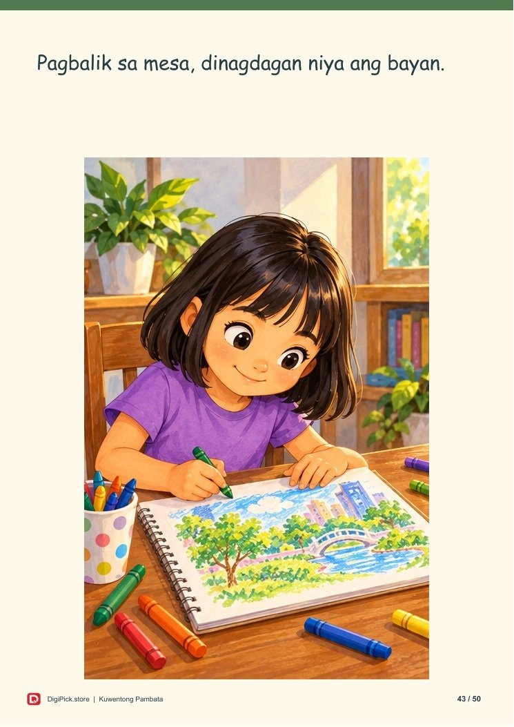 Ang Katawang Gustong Gumalaw - 50-Page Filipino Storybook (A4 PDF) - actual included file preview