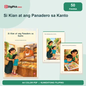 Si Kian at ang Panadero sa Kanto - 50-Page Filipino Storybook (A4 PDF) - original DigiPick digital product cover