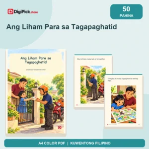 Ang Liham Para sa Tagapaghatid - 50-Page Filipino Storybook (A4 PDF) - original DigiPick digital product cover