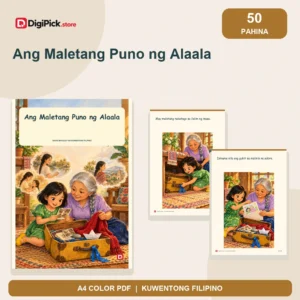 Ang Maletang Puno ng Alaala - 50-Page Filipino Storybook (A4 PDF) - original DigiPick digital product cover