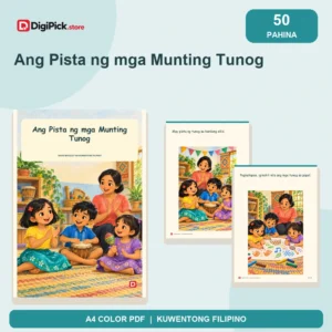 Ang Pista ng mga Munting Tunog - 50-Page Filipino Storybook (A4 PDF) - original DigiPick digital product cover